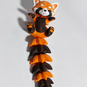 Arganel 3D Articulado – Panda Vermelho