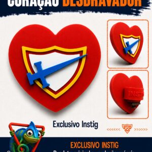 Arganel Coração Desbravador 3D